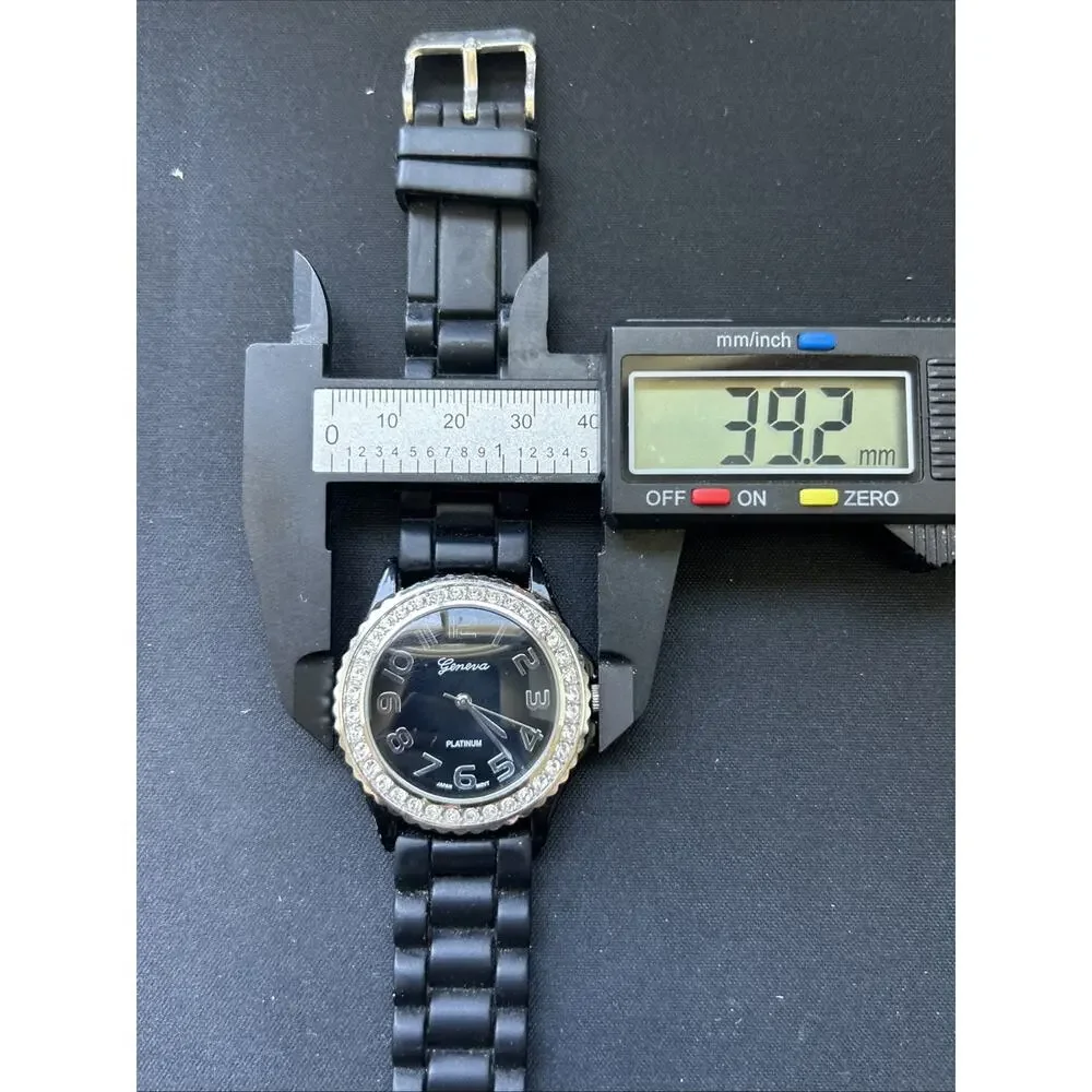 Geneva Black Dial And Case Women’s Quartz Watch